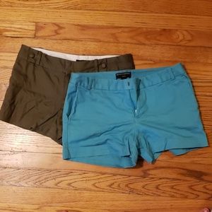 Banana Republic Factory Olive and Teal Shorts